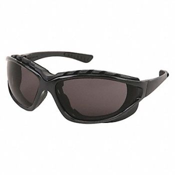 MCR SAFETY Safety Glass Gray Lens Full-Frame, 55KY61