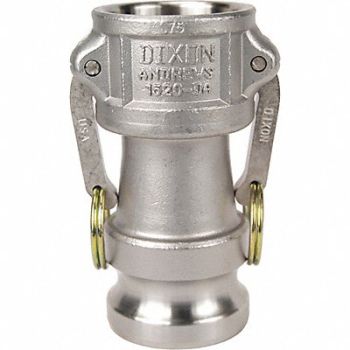 DIXON VALVE COUPLING Cam and Groove Coupling 1-1/2 2 SS, 55MF94