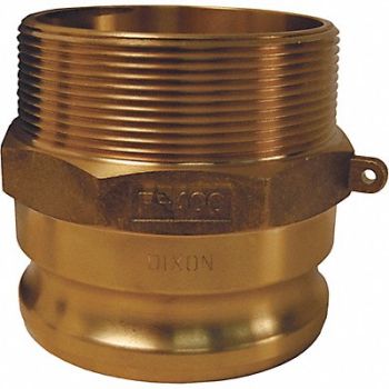 DIXON VALVE COUPLING Cam and Groove Adapter 2-1/2 Brass, 55MH10
