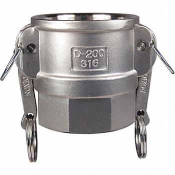 DIXON VALVE COUPLING Cam and Groove Coupling 1/2 316 SS, 55MH50
