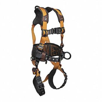 FALLTECH Full Body Harness Vest Style With Belt, 55MK93