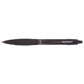 ABILITY ONE Ballpoint Pen Black Ink Bold Point PK12, 55MR11