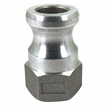 GRAINGER APPROVED Cam and Groove Adapter 1/2 Aluminum, 55MU97