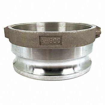 GRAINGER APPROVED Cam and Groove Adapter 6 Aluminum, 55MV06