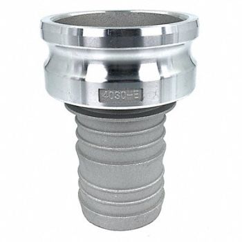 GRAINGER APPROVED Cam and Groove Adapter 4 Aluminum, 55MV19