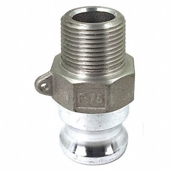 GRAINGER APPROVED Cam and Groove Adapter 3/4 Aluminum, 55MV23