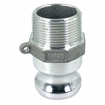 GRAINGER APPROVED Cam and Groove Adapter 1-1/4 Aluminum, 55MV24