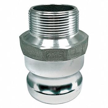 GRAINGER APPROVED Cam and Groove Adapter 2 Aluminum, 55MV25