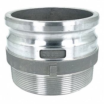 GRAINGER APPROVED Cam and Groove Adapter 5 Aluminum, 55MV28