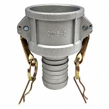 GRAINGER APPROVED Cam and Groove Coupling 2 Aluminum, 55MV39
