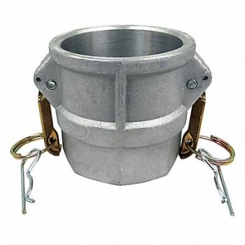 GRAINGER APPROVED Cam and Groove Coupling 2-1/2 Aluminum, 55MV48