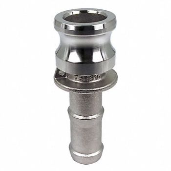 GRAINGER APPROVED Cam and Groove Adapter 3/4 316 SS, 55MV74