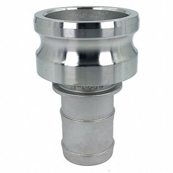 GRAINGER APPROVED Cam and Groove Adapter 3 316 SS, 55MV77