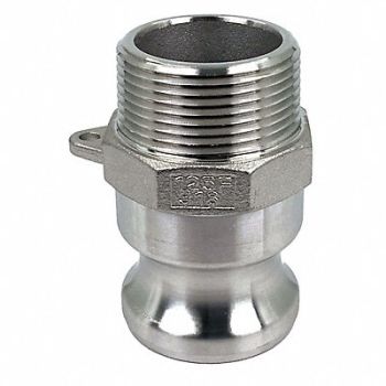 GRAINGER APPROVED Cam and Groove Adapter 1-1/4 316 SS, 55MV84