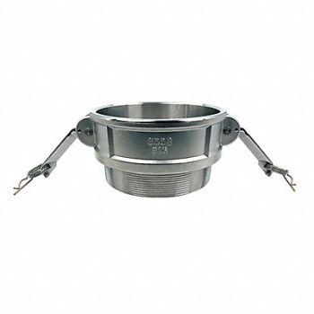 GRAINGER APPROVED Cam and Groove Coupling 6 316 SS, 55MV95