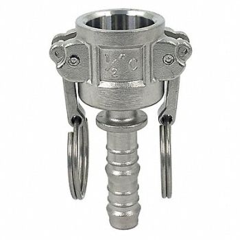 GRAINGER APPROVED Cam and Groove Coupling 1/2 316 SS, 55MV96