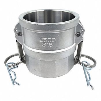 GRAINGER APPROVED Cam and Groove Coupling 2-1/2 316 SS, 55MW09
