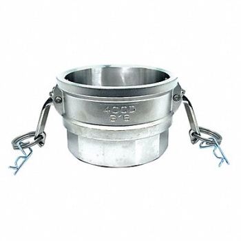GRAINGER APPROVED Cam and Groove Coupling 4 316 SS, 55MW10