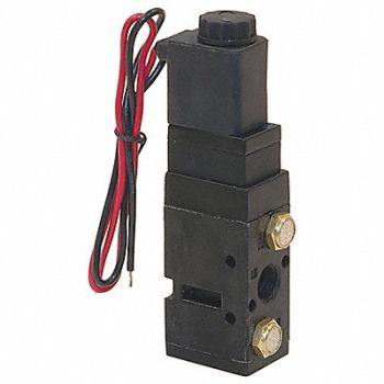 BUYERS PRODUCTS Solenoid Air Valve Black Steel, 55MX15