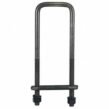 BUYERS PRODUCTS Square Bend U-Bolt Kit Steel 20 L, 55MX32