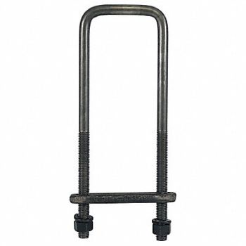BUYERS PRODUCTS Square Bend U-Bolt Kit Steel 18 L, 55MX34