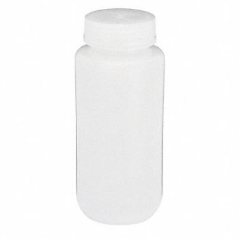 GLOBE SCIENTIFIC Bottle Mouth Wide Polypropylene PK12, 55NG87