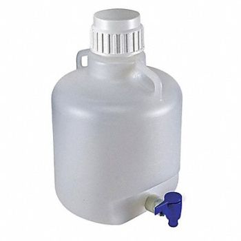 GLOBE SCIENTIFIC Carboy 2.64 gal Labware Cap. English, 55NH14