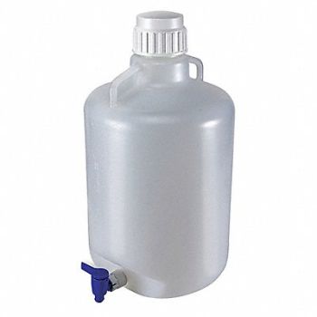 GLOBE SCIENTIFIC Carboy 5.28 gal Labware Cap. English, 55NH15