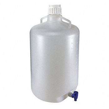 GLOBE SCIENTIFIC Carboy 13.2 gal Labware Cap. English, 55NH16