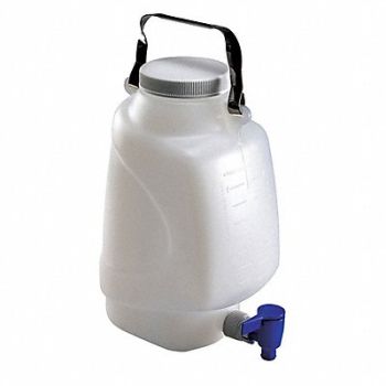 GLOBE SCIENTIFIC Carboy 1.32 gal Labware Cap. English, 55NH23