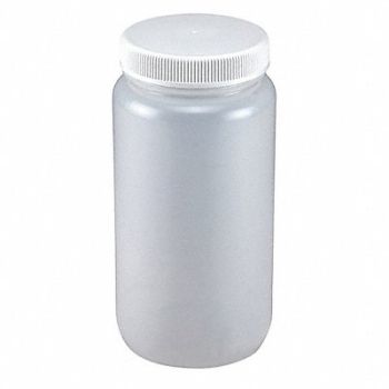 GLOBE SCIENTIFIC Bottle 67.6 oz Labware Nominal Cap., 55NH29