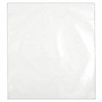 GRAINGER APPROVED Open End Poly Bag Flat PK100, 55NK60
