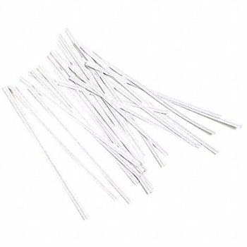 GRAINGER APPROVED Twist Ties Paper 6 in L 3/16 in W PK2000, 55NK62