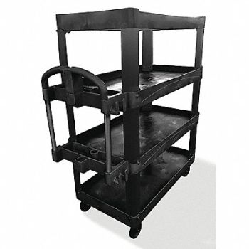 RUBBERMAID COMMERCIAL PRODUCTS Utility Cart Load Capacity 700 lb., 55NK86