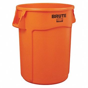 RUBBERMAID COMMERCIAL PRODUCTS Trash Can Round Open 44 gal 31-1/2 H, 55NN79