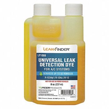 LEAKFINDER UV Leak Detection Dye 8 oz Size, 55NP17