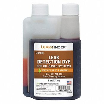 LEAKFINDER UV Leak Detection Dye 8 oz Size, 55NP25