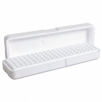 ARGOS TECHNOLOGIES EPS Microtube Rack White PK100, 55NV79