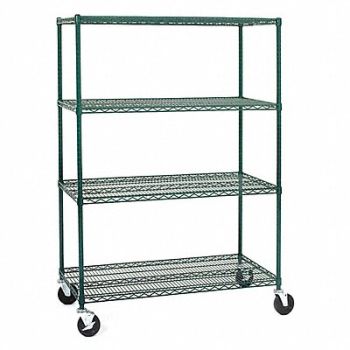 INSTOCK Metal Shelving 10 ga. 72 W 24 D, 55NY74