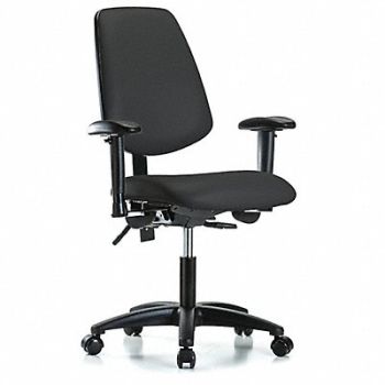 INSTOCK Cleanroom Task Chair 300 lb Cap. Vinyl, 55PA27