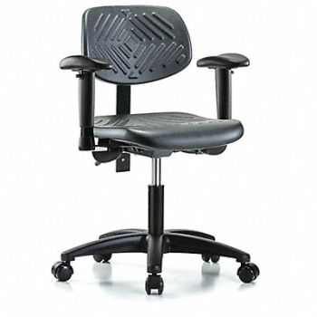 INSTOCK Cleanroom Task Chair 300 lb Cap. PU, 55PA33