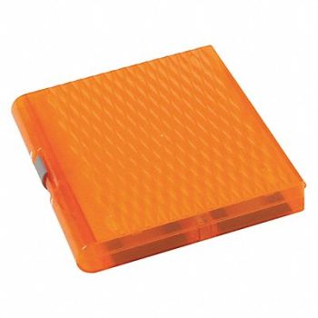 HEATHROW SCIENTIFIC Slide Box 100 Slots Orange PK5, 55PR51