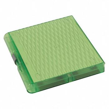 HEATHROW SCIENTIFIC Slide Box 100 Slots Green PK5, 55PR52