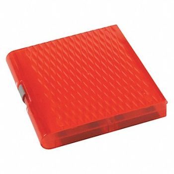 HEATHROW SCIENTIFIC Slide Box 100 Slots Red PK5, 55PR53