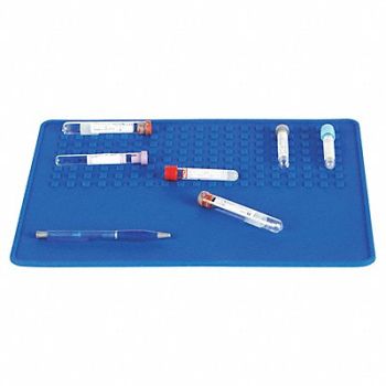HEATHROW SCIENTIFIC Ribbed Matting Silicone Blue, 55PR89