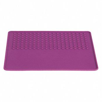 HEATHROW SCIENTIFIC Ribbed Matting Silicone Purple, 55PR90