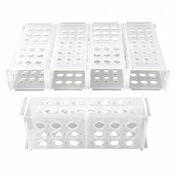 HEATHROW SCIENTIFIC Test Tube Rack 18 Compartments PK5, 55PT09