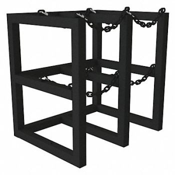 DURHAM MFG Gas Cylinder Rack Steel Tubing 24 D, 55PW85