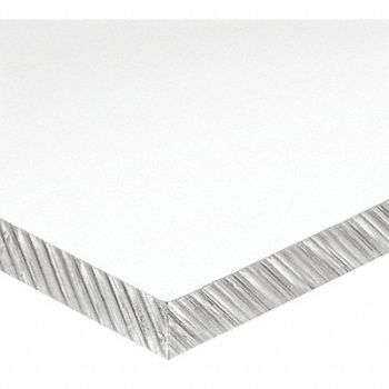 GRAINGER APPROVED PlstcSht CstAcrylc 16 x48 0.0625 T Clr, 55RX80