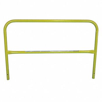 GARLOCK SAFETY SYSTEMS Guard Rail Yellow 8 ft Overall L, 55TA24